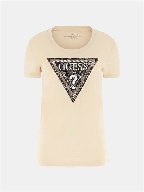 T-shirt vestibilità slim logo triangolo GUESS | W5BI15J1314/A101
